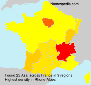 Surname Asal in France