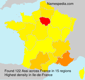 Surname Assi in France