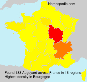 Surname Augoyard in France