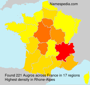 Surname Augros in France