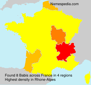 Surname Babis in France