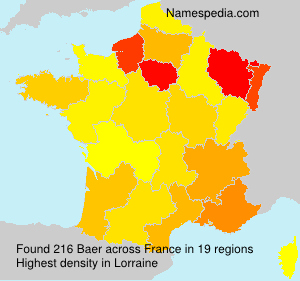 Surname Baer in France