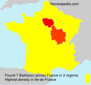 Surname Bakkaoui in France Surname Bakkaoui in France