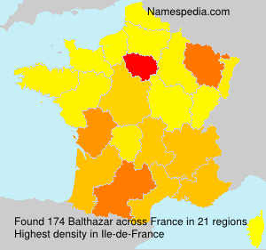 Surname Balthazar in France