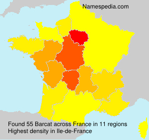 Surname Barcat in France
