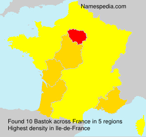 Surname Bastok in France