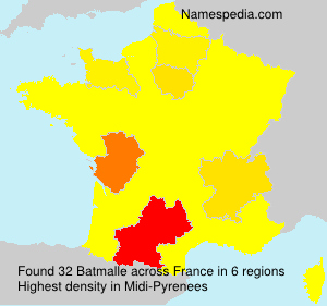 Surname Batmalle in France
