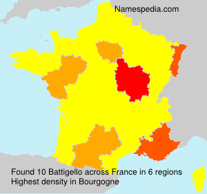 Surname Battigello in France