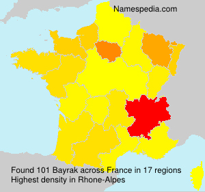 Surname Bayrak in France