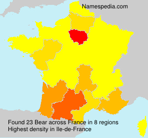 Surname Bear in France