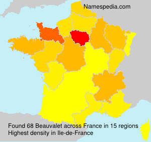 Surname Beauvalet in France