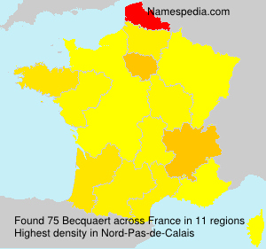 Surname Becquaert in France