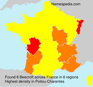 Surname Beecroft in France