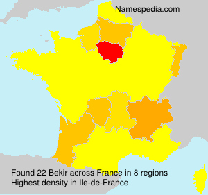 Surname Bekir in France