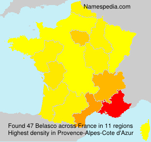 Surname Belasco in France