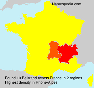 Surname Belitrand in France