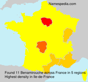 Surname Benamirouche in France