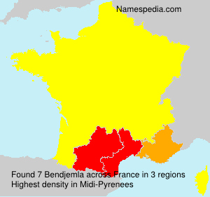 Surname Bendjemla in France