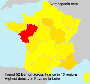 Surname Benion in France
