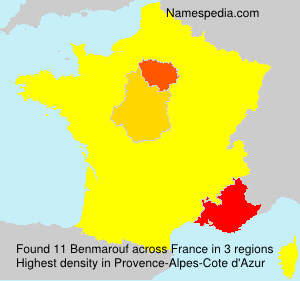 Surname Benmarouf in France