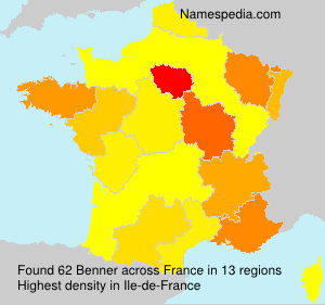 Surname Benner in France