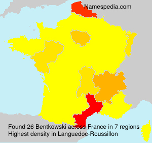 Surname Bentkowski in France