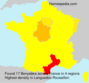 Surname Benyebka in France