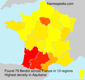 Surname Berdot in France