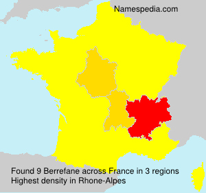 Surname Berrefane in France Surname Berrefane in France