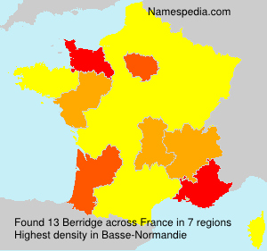 Surname Berridge in France