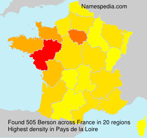 Surname Berson in France