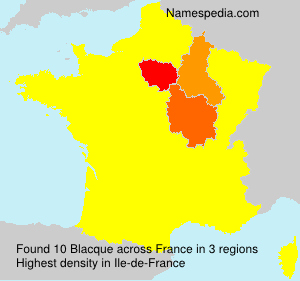 Surname Blacque in France Surname Blacque in France