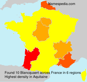 Surname Blancquaert in France