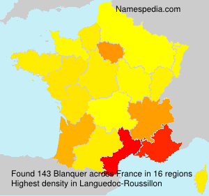 Surname Blanquer in France