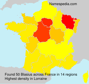Surname Blasius in France
