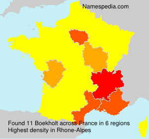 Surname Boekholt in France