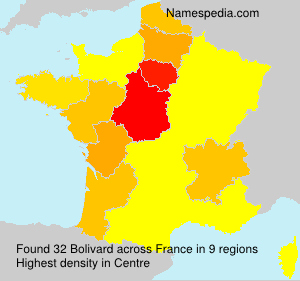 Surname Bolivard in France