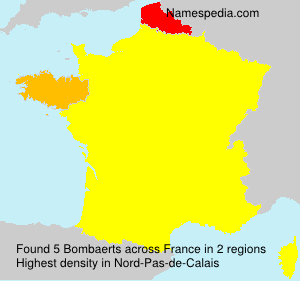 Surname Bombaerts in France