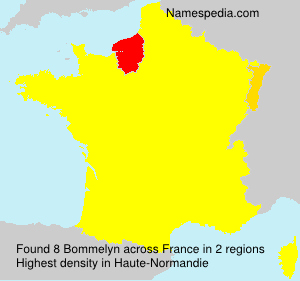 Surname Bommelyn in France Surname Bommelyn in France