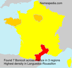 Surname Bonicoli in France
