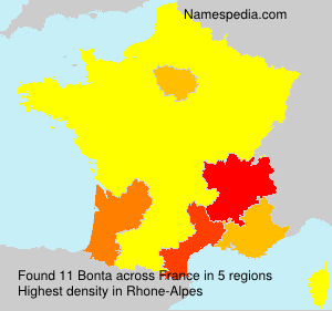 Surname Bonta in France