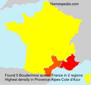Surname Boudermine in France Surname Boudermine in France