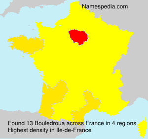 Surname Bouledroua in France