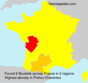 Surname Boulette in France