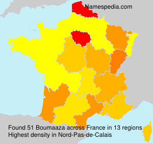 Surname Boumaaza in France