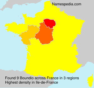 Surname Boundio in France Surname Boundio in France