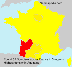 Surname Bourdenx in France