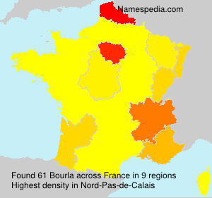 Surname Bourla in France
