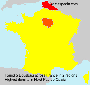Surname Bousbaci in France Surname Bousbaci in France