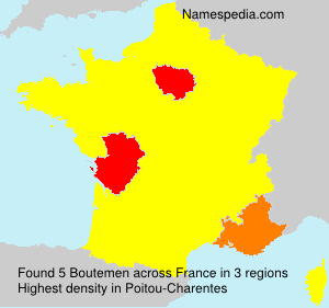 Surname Boutemen in France